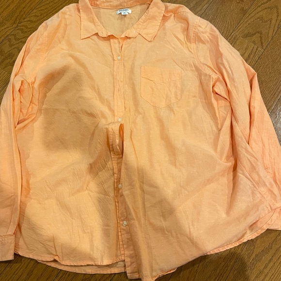 Old Navy Tops - Old Navy Light Orange Casual Shirt